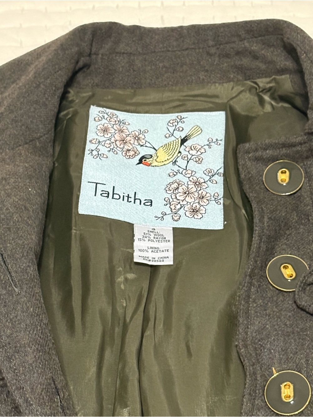 Tabitha Green Ruffle Button Jacket - Picture 3 of 5